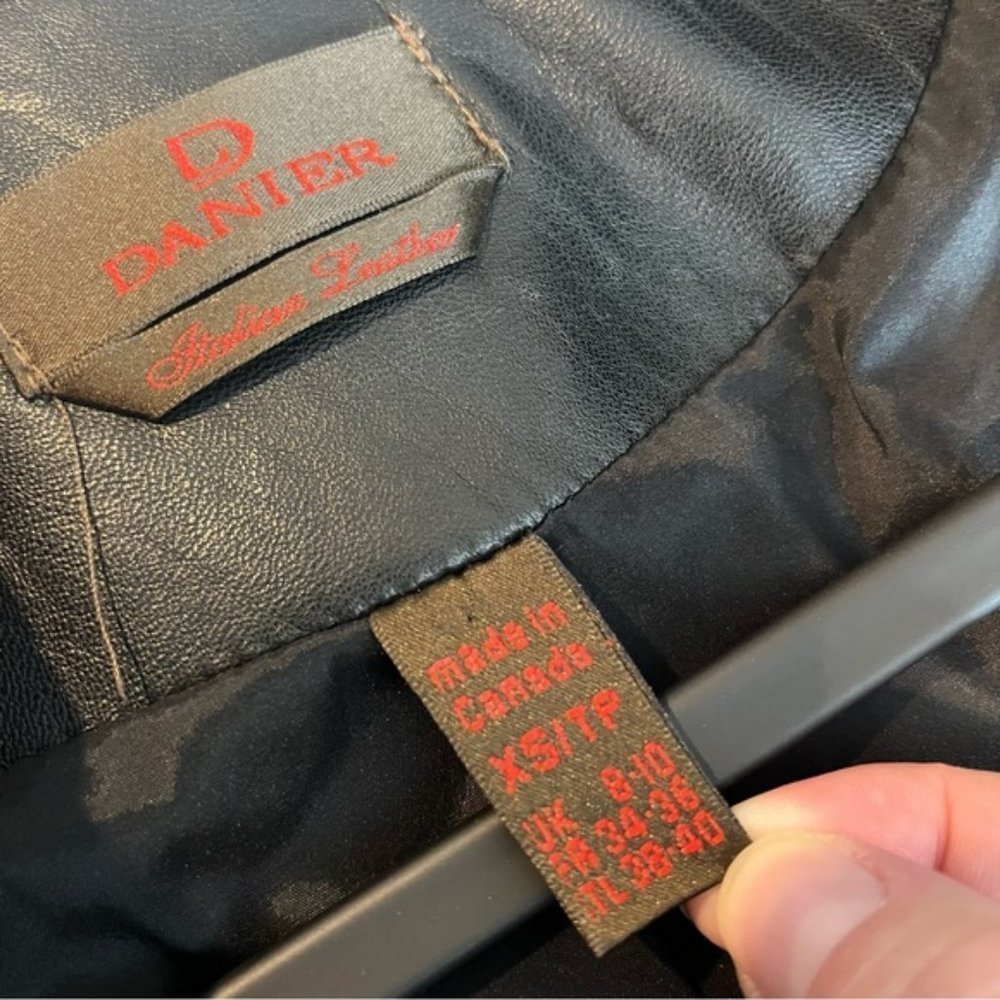 Danier Black Leather Jacket - Picture 13 of 16